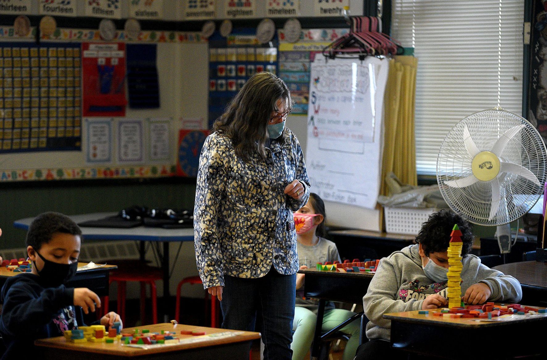 Hallsville first-grade teacher Patricia Auger